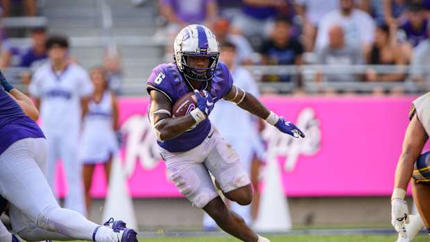 Zach Evans Ole Miss Running Back -- Photo 2021 TCU Season